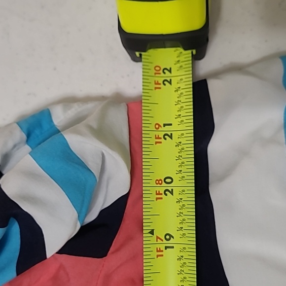 Crown & Ivy women's striped top with embroidered flamingos size 1X - Picture 7 of 7